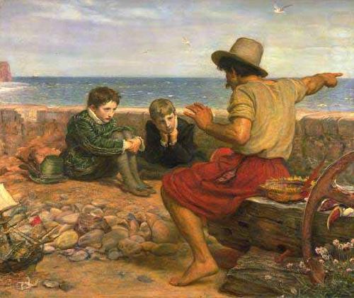 Sir John Everett Millais The Boyhood of Raleigh oil painting picture
